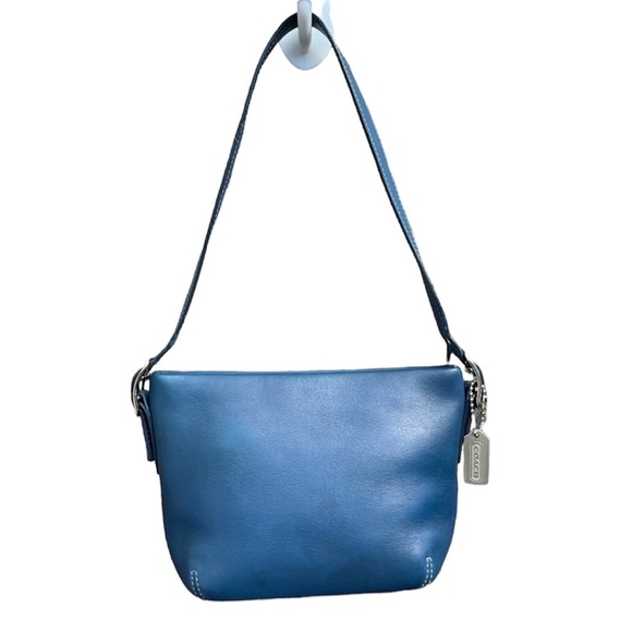 Coach Handbags - Vintage Coach Legacy Mini Duffle bag Blue Leather
